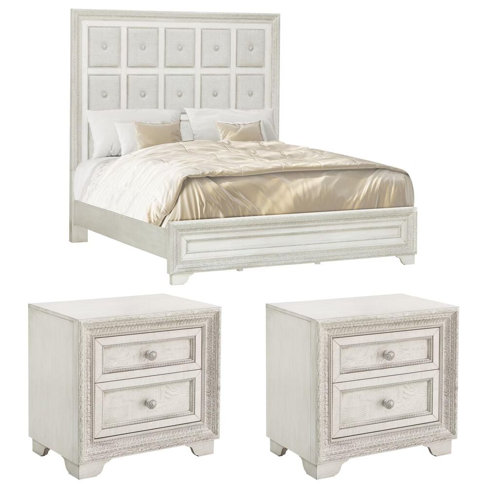 Chapel Hill Queen Bed and Two Nightstands, , large