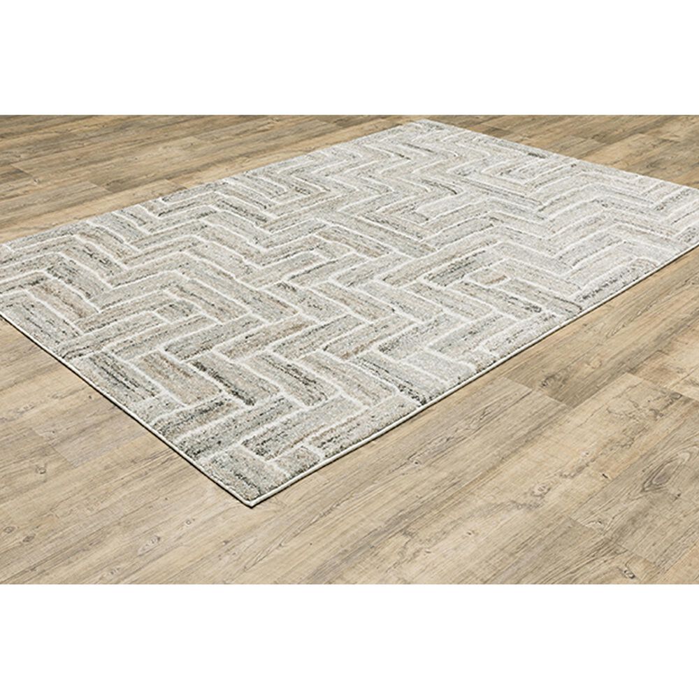 Oriental Weavers Cambria Geometric 6&#39;7&quot; x 9&#39;6&quot; Ivory Area Rug, , large