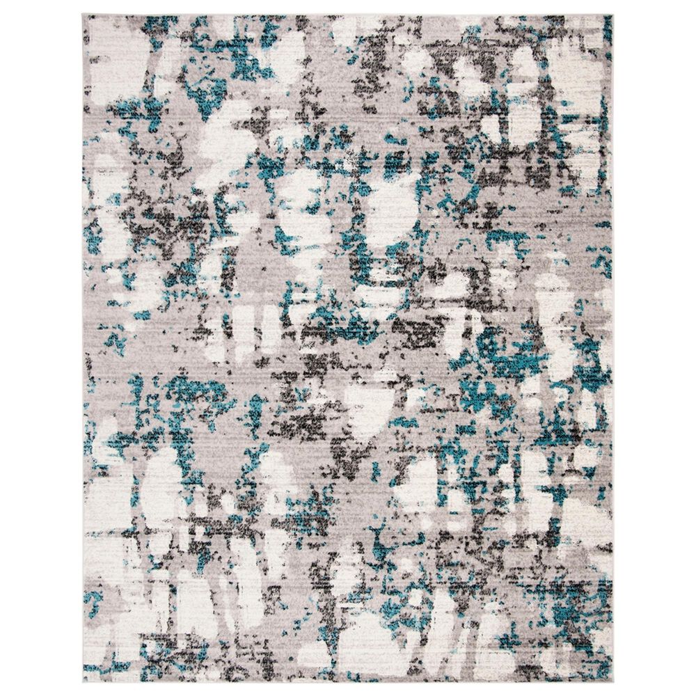 Safavieh Skyler SKY193B 10" x 14" Grey and Blue Area Rug, , large