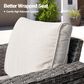 HOMLUX 28" Patio Single Chair in Beige (Set of 2), , large