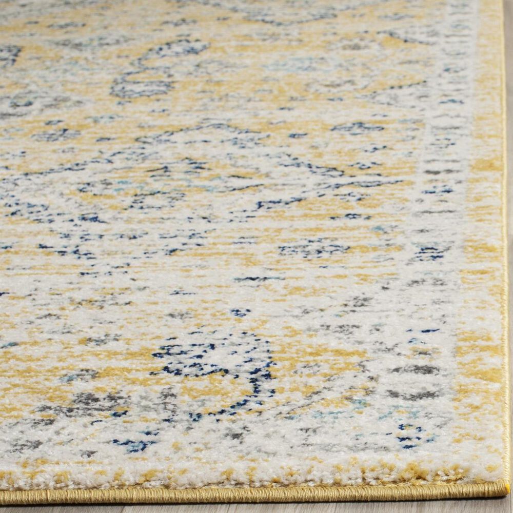 Safavieh Evoke EVK224B-5 5&#39;1&quot; x 7&#39;6&quot; Gold/Ivory Area Rug, , large