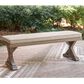Ashley Laguna Heights Bench with Cushion in Beige, , large