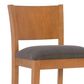 Linon Home Decor Talabis Bar Stool with Grey Cushion in Brown (Set of 2), , large