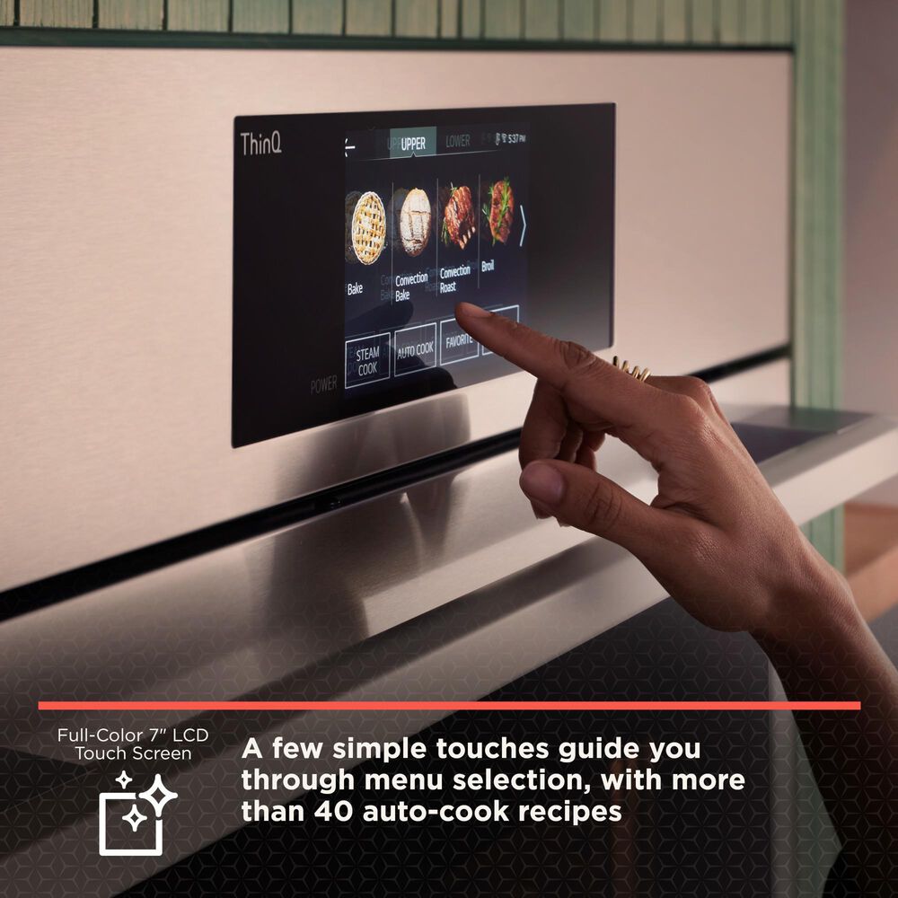 Lg Digital Appliances 4.7 and 1.7 Cu. Ft. Combination Double Wall Oven in Essence White, , large