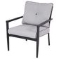 Global Note Collections Raleigh 4-Piece Patio Chat Set in Smoke Grey, , large
