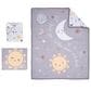 Lambs and Ivy Little Star 3-Piece Baby Crib Bedding Set in Gray, White, Yellow and Multicolor, , large