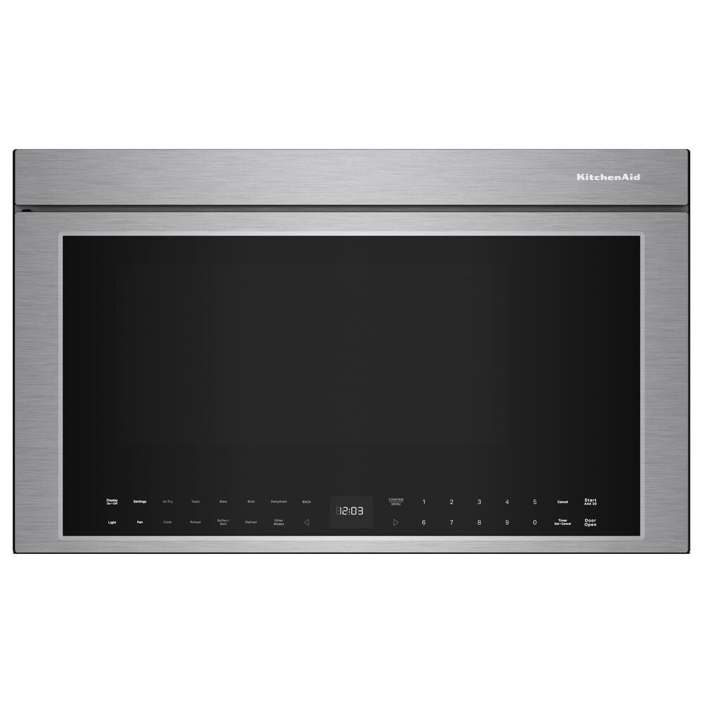 KitchenAid 2-Piece Kitchen Package with 6.4 Cu. Ft. Freestanding Electric Range and 1.1 Cu. Ft. Over-The-Range Microwave Oven in Stainless Steel, , large