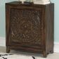 Linon Home Decor Grace Cabinet in Dark Brown, , large