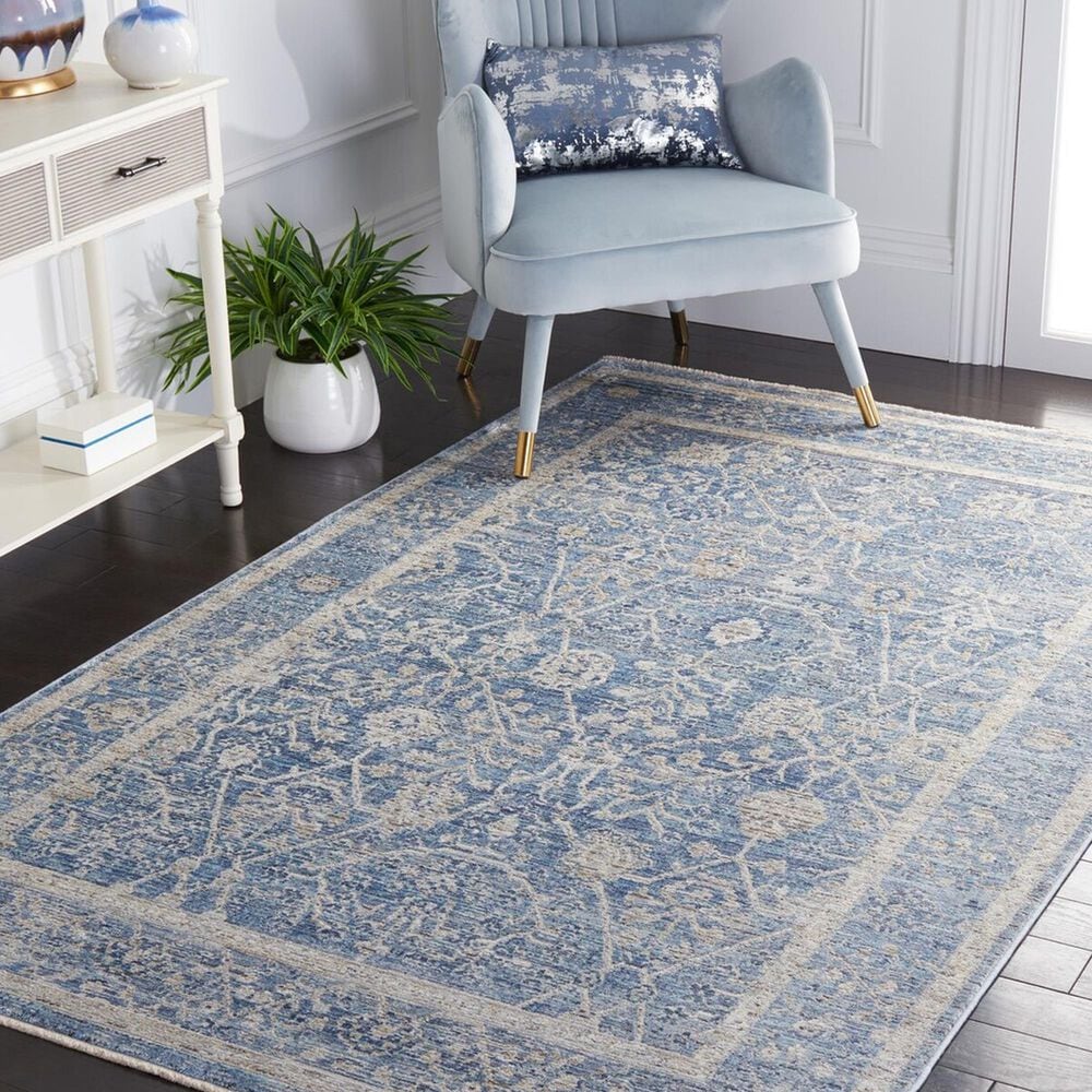 Safavieh Dream DRM402J 8&#39; x 10&#39; Grey and Turquoise Area Rug, , large