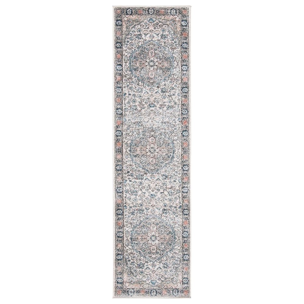 Safavieh Oregon ORE813 2"2" x 8" Grey and Blue Runner, , large