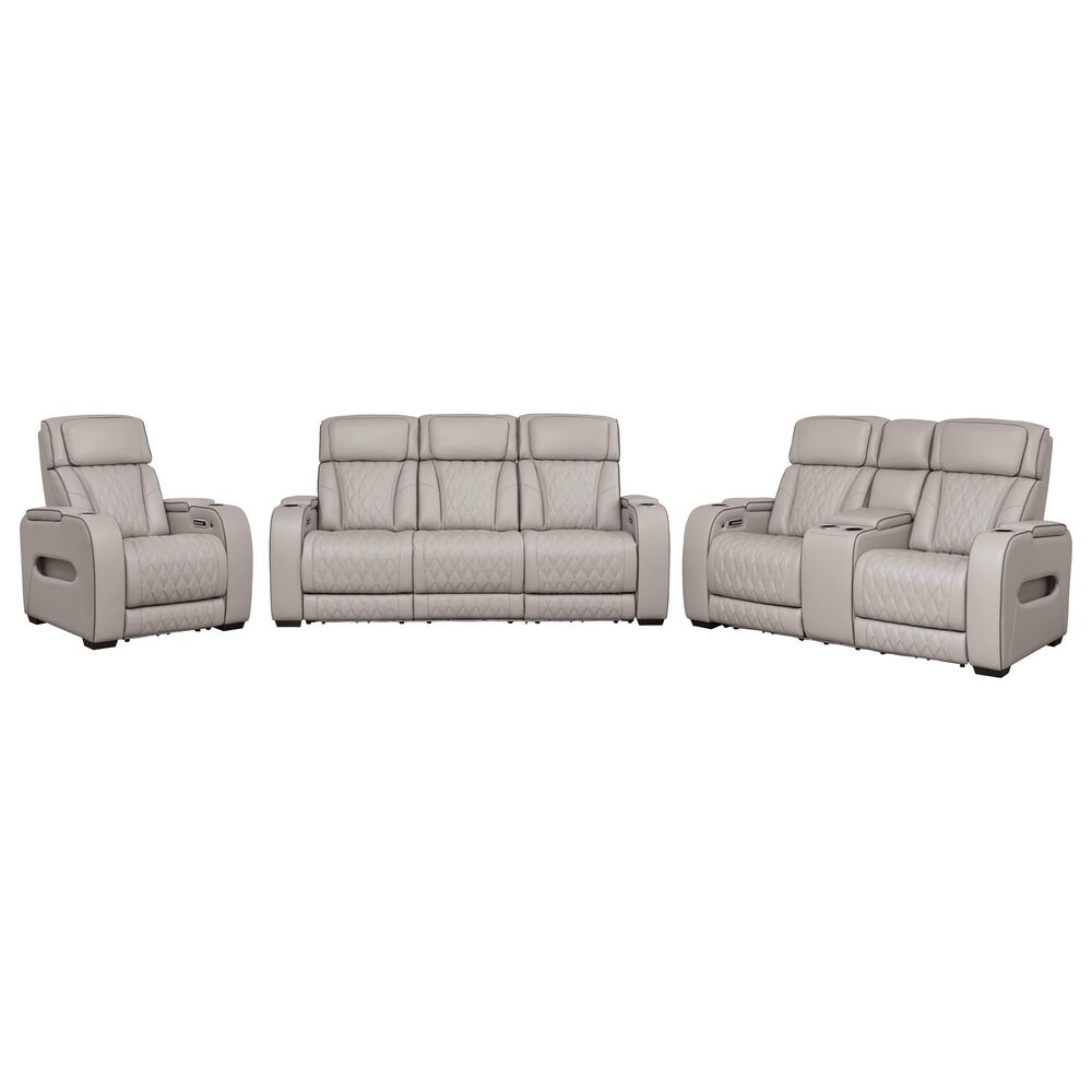 Ashley Boyington 3-Piece Power Reclining Living Room Set in Gray, , large