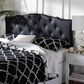 Baxton Studio Rita Queen Panel Headboard with Faux Leather Upholstered in Black, , large