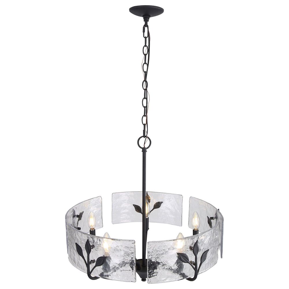 Golden Lighting Bloem 5-Light Pendant in Natural Black, , large