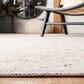 Safavieh Natura NAT330A 9" x 12" Ivory and Light Grey Area Rug, , large