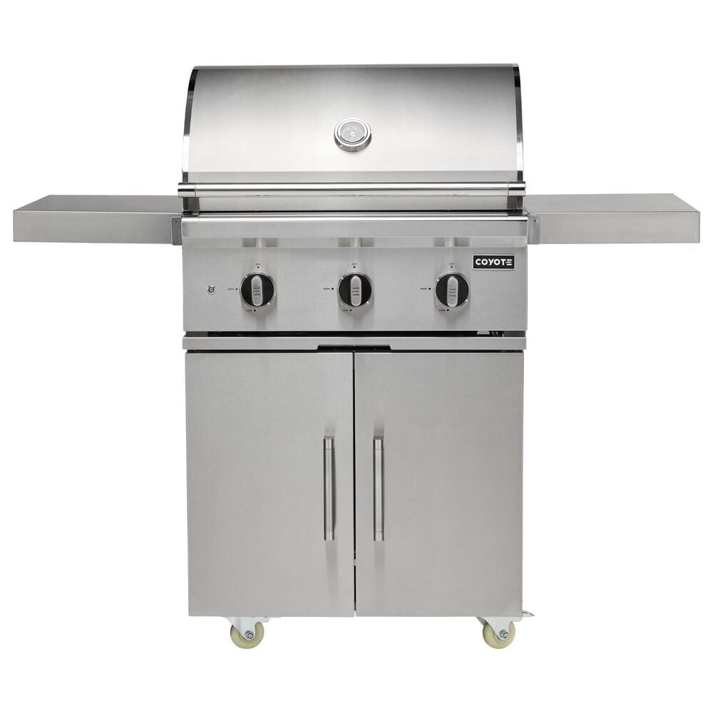 Coyote Outdoor 30&quot; C-Series Freestanding Natural Gas Grill with Cart in Stainless Steel, , large
