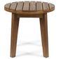 Hearth and Haven Acacia Wood Patio Side Table in Teak, , large