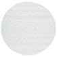 Safavieh Micro-Loop 5" Round Aqua and Ivory Area Rug, , large