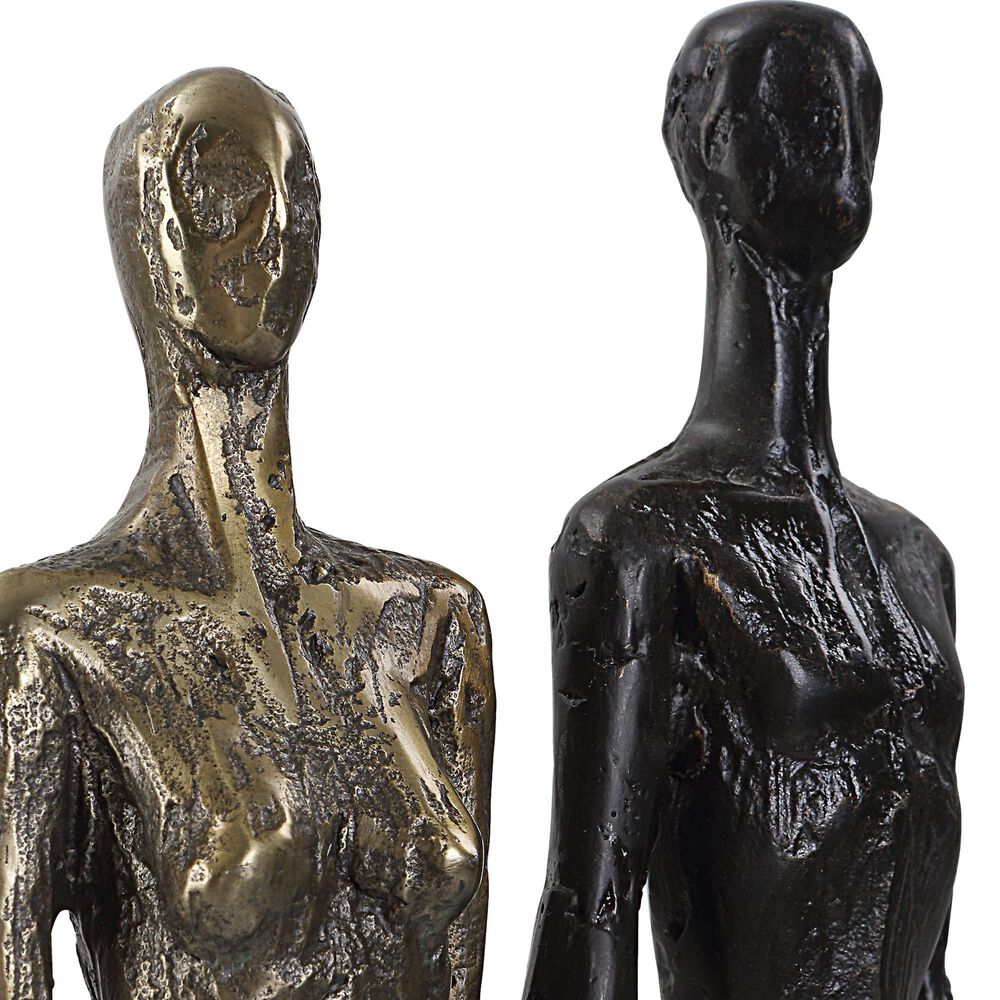 Uttermost Two&#39;s Company Sculpture in Dark Bronze and Antique Brass, , large