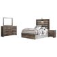 Ashley Drystan 4 Piece Full Panel Bed Set in Rustic Brown, , large