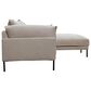 Moe"s Home Collection Jamara 2-Piece Right Facing Stationary Sectional with Chaise in Beige, , large