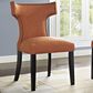 Modway Curve Fabric Dining Chair in Orange, , large