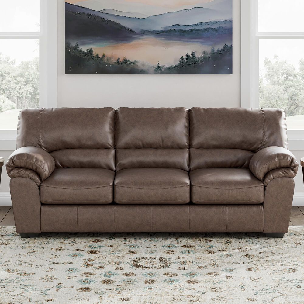Ashley WillowBend Stationary Sofa in Umber, , large