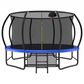 HOMLUX 14" Outdoor Trampoline in Blue, , large