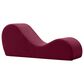 Jaxx Avana Chaise Lounge Yoga Chair in Merlot Velvet, , large