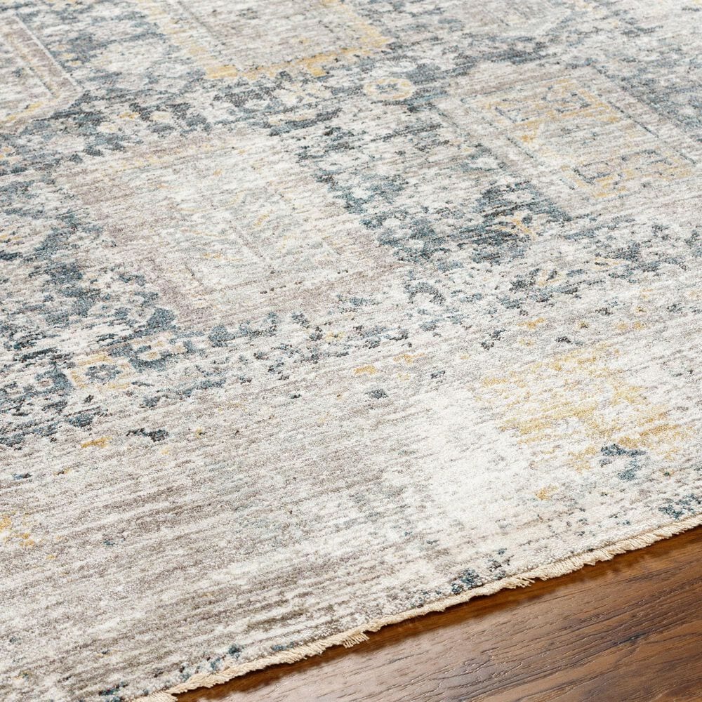 Surya Carlisle CSI2319 2&#39; x 2&#39;11&quot; Dark Brown, Medium Gray, Off-White, Olive and Dark Blue Area Rug, , large