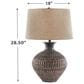 Ashley Magan Metal Table Lamp in Antique Bronze, , large