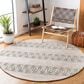 Safavieh Natura NAT610B 6" Round Beige and Ivory Area Rug, , large