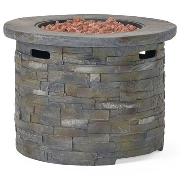 Noble House Blaeberry Round Fire Pit in Natural Stone, , large