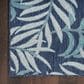 Nourison Garden Oasis Ivory and Navy 4" x 6" Indoor/Outdoor Area Rug, , large