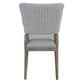 Classic Home Phillip Striped Upholstered Dining Chair in Blue and White, , large