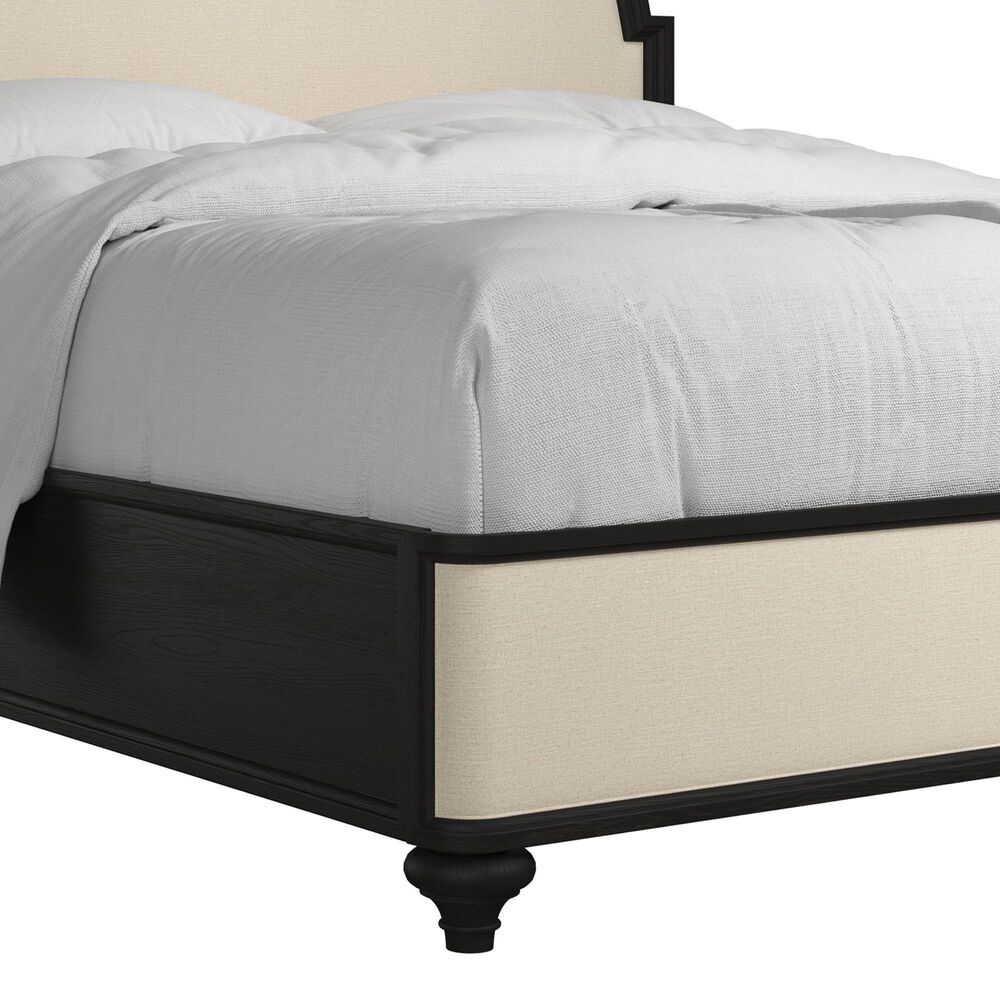 Vantage Atrium King Panel Bed in Rubbed Black and Brown, , large