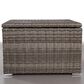 Hearth and Haven Outdoor Storage End Table with Lift-Top Lid in Gray, , large