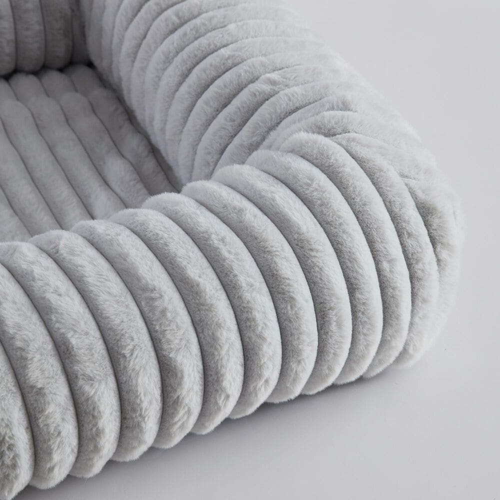 Hallmart Collectibles Chaise Sofa Small Gray Pet Bed, , large