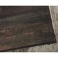 Sauder Steel River Desk in Carbon Oak and Black, , large