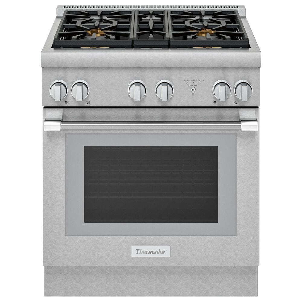 Thermador 30" Pro Harmony Standard Depth Dual Fuel Range in Stainless Steel, , large