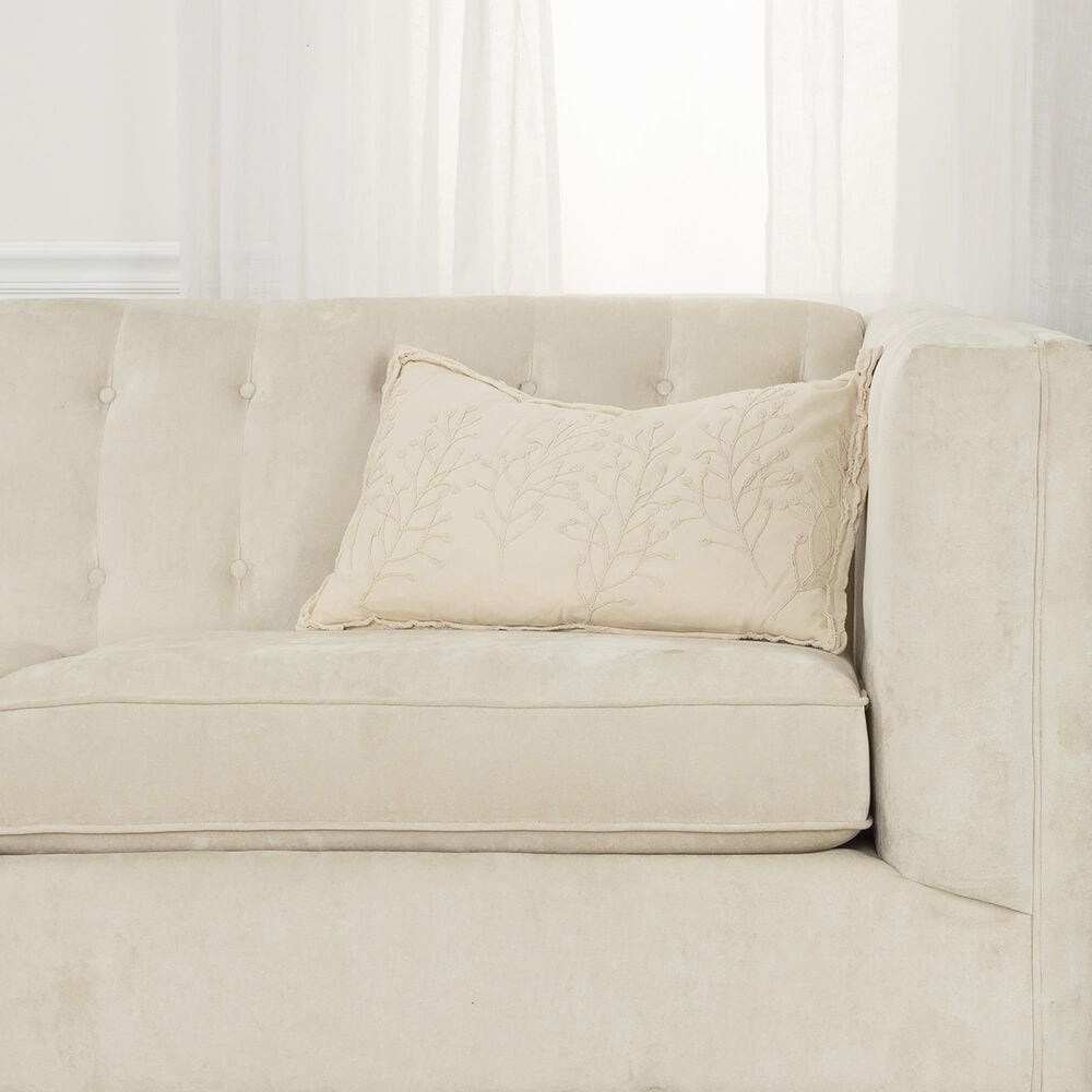 Rizzy Home 14&quot; x 26&quot; Down Filled Throw Pillow in Natural, , large