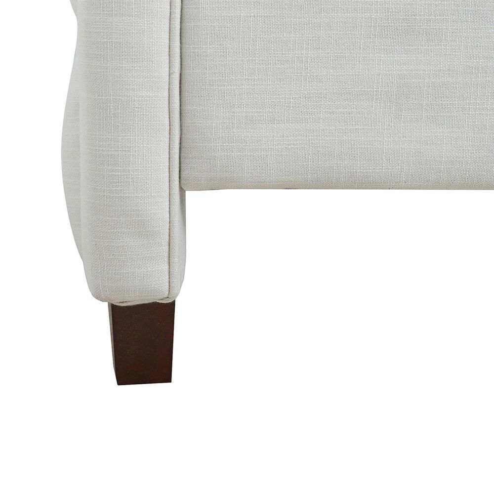 Jennifer Taylor Home Marcella King Upholstered Bed in Antique White