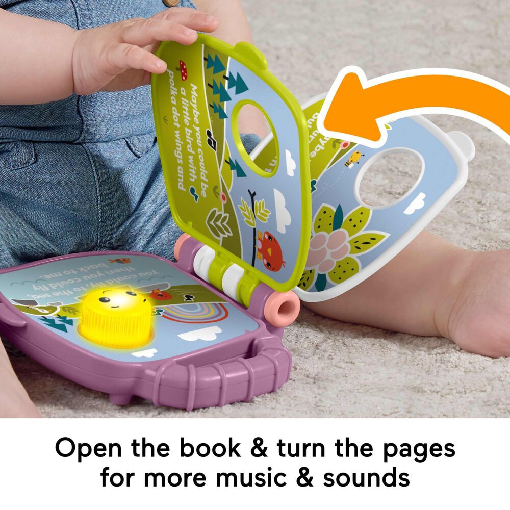 Fisher Price Monkey Musical Storybook with Lights and Sounds in Purple, , large
