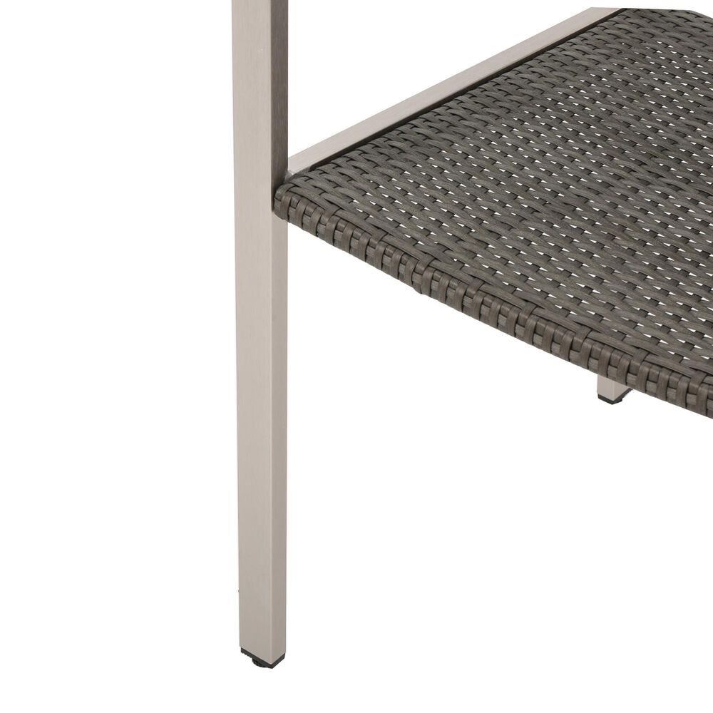 Hearth and Haven Cape Coral Outdoor Wicker Dining Chair in Grey &#40;Set of 2&#41;, , large