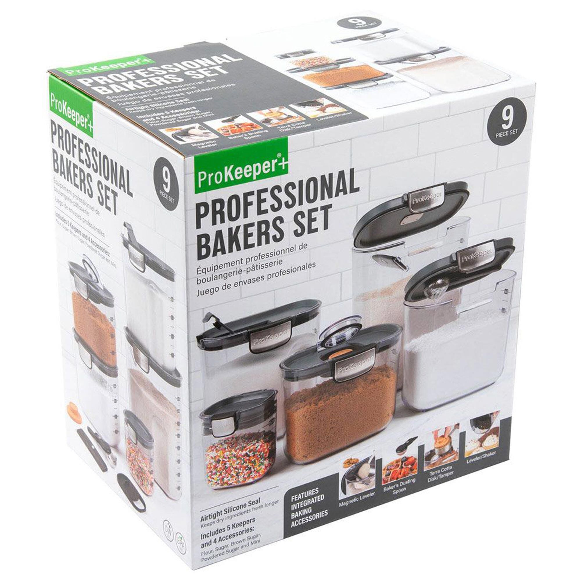 Progressive ProKeeper Plus 9-Piece Professional Baker's Storage