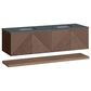 James Martin Vanities Marcello 72" Wall Mounted Double Bathroom Vanity in Chestnut with 3 cm Parisien Bleu Quartz Top and Rectangular Sinks, , large
