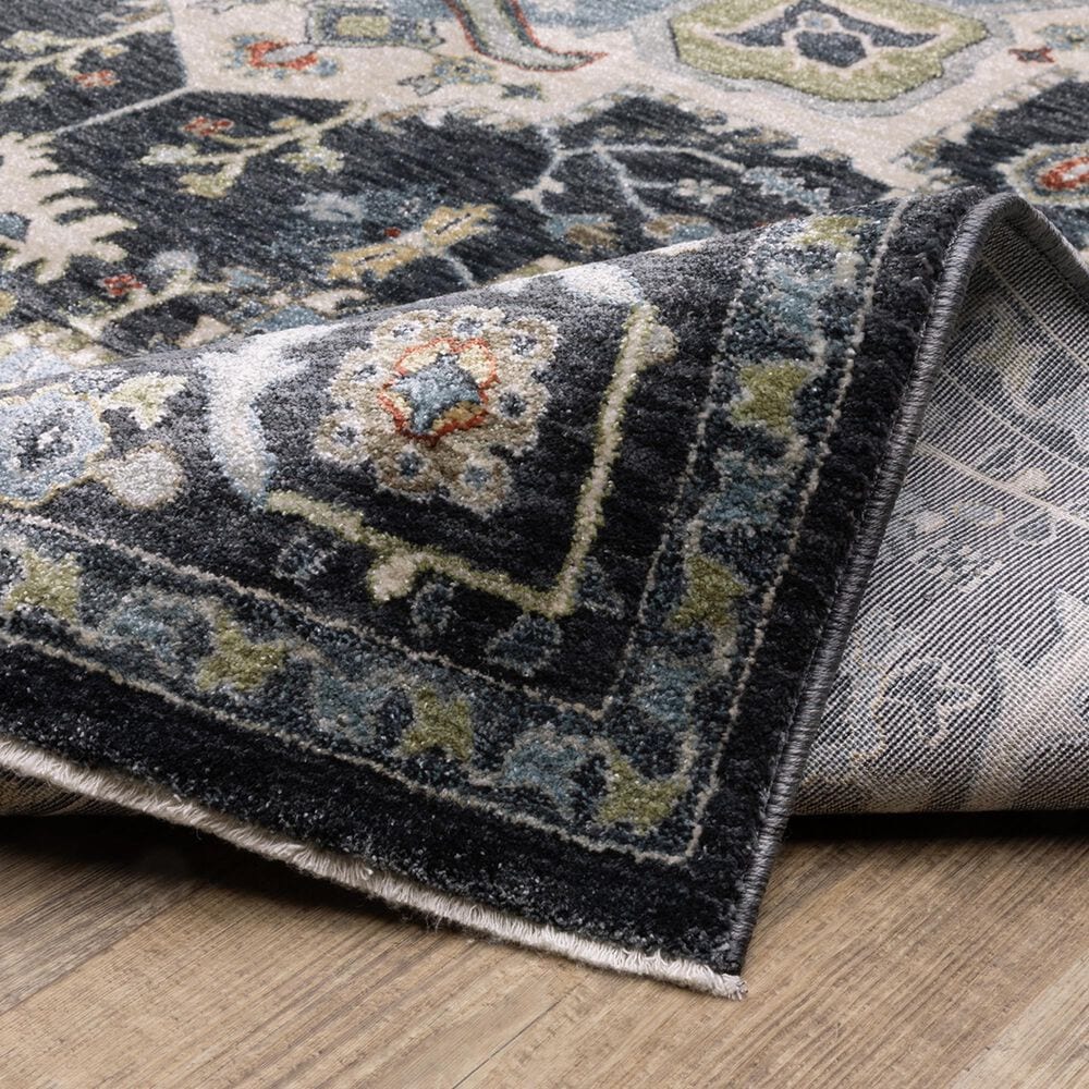 Oriental Weavers Eliana Navy and Blue 6&#39;7&quot; x 9&#39;6&quot; Area Rug, , large