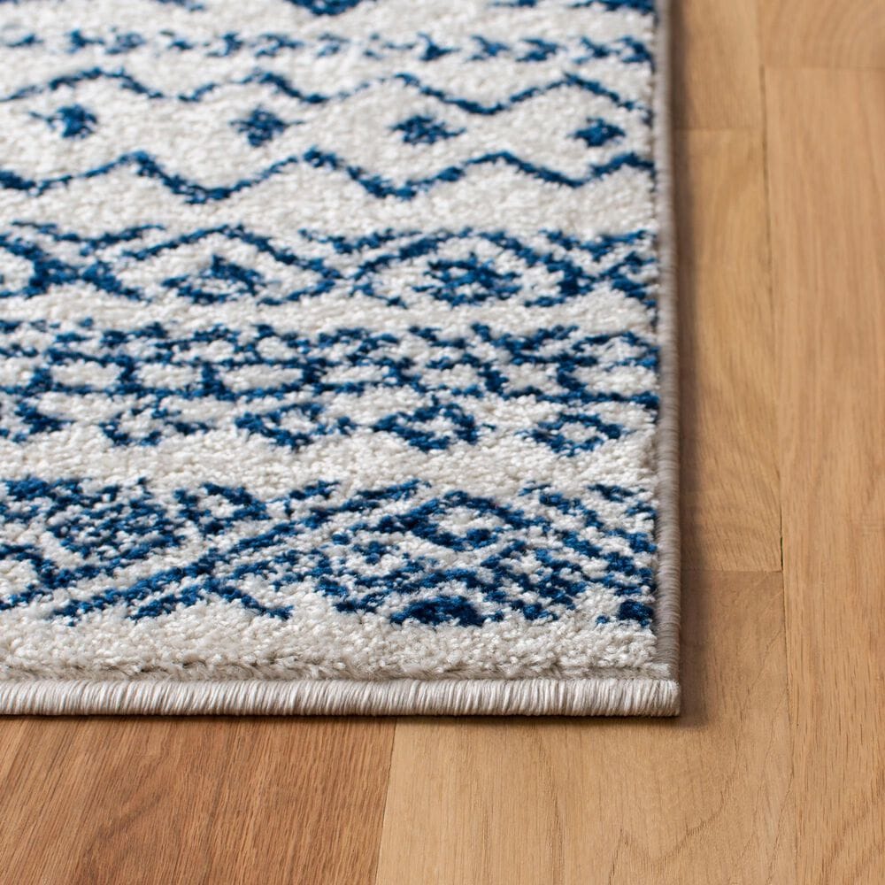 Safavieh Tulum 5&#39;3&quot; x 7&#39;6&quot; Ivory and Navy Area Rug, , large