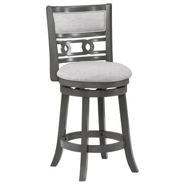 New Heritage Gia 24" Swivel Counter Stool in Gray, , large