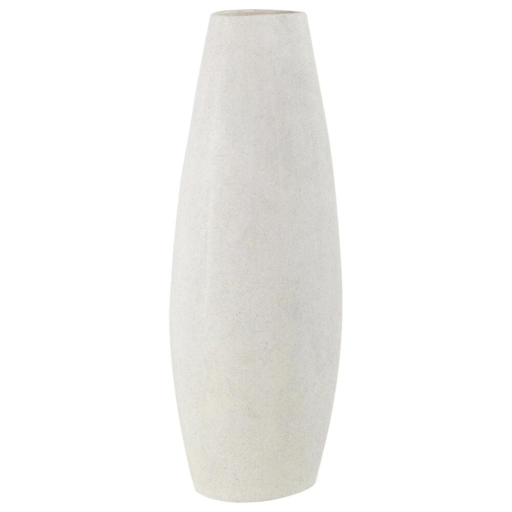 Maple and Jade Polystone Leaf Decorative Vase in Matte White, Terracotta and Brown, , large