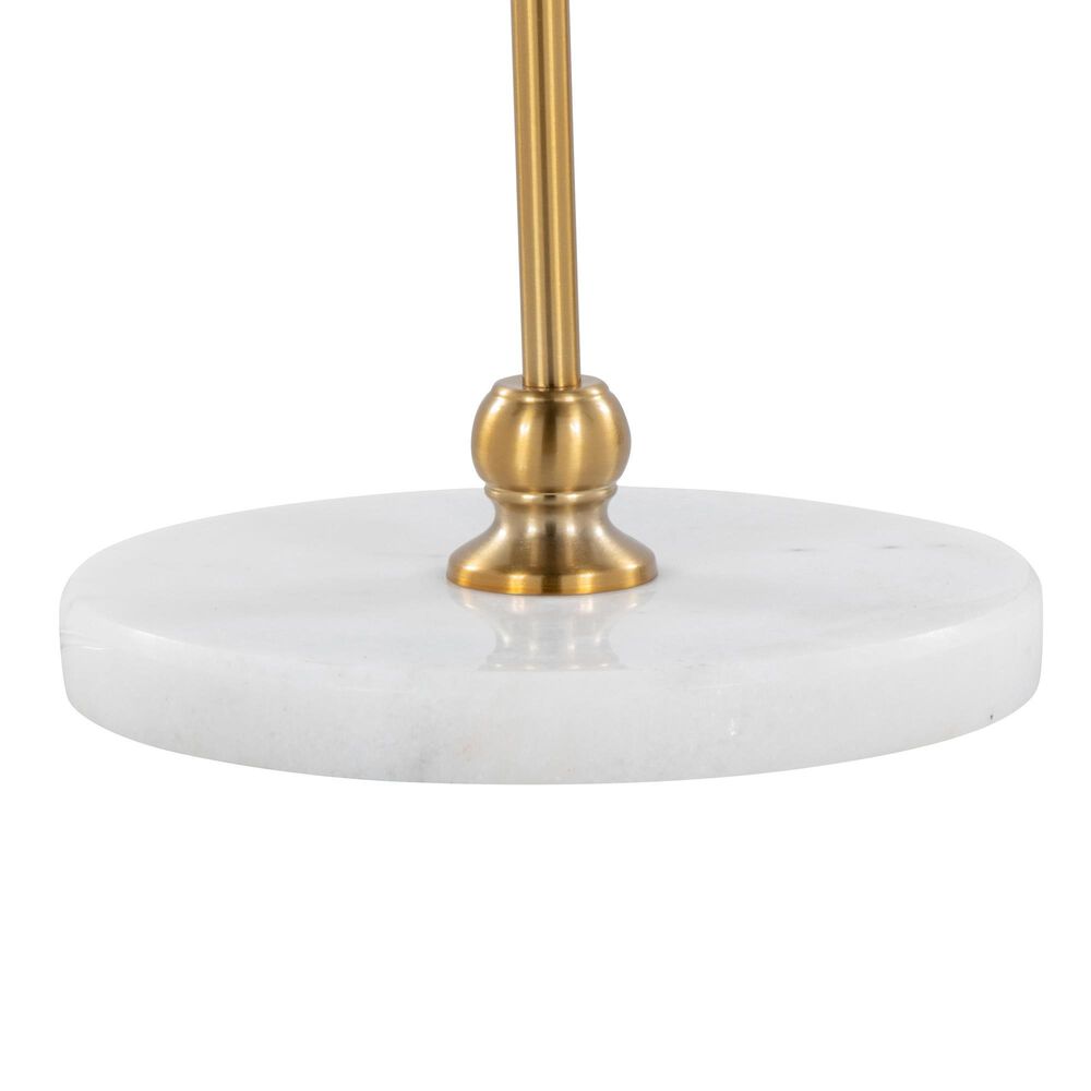 Grandview Gallery Leslie Floor Lamp in Gold and White, , large